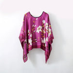Simulated Silk Pullover Shawl Sweater Summer Beach Sun Protection Cape Women's Beach Towel Versatile Gauze Scarf Multifunctional