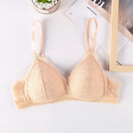 Floral Lace Bras Women Bralette Non-wire Bra Push Up Underwear Back Buckle Brassiere Female Sexy Lingerie