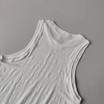 Women's Summer Lightweight Printed Loose Sleeveless Yoga Vest I-Shaped Sports Top