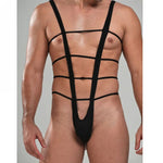 DEKA Mens Swimwear Deep V Neck Monokini One-Piece Bathing Suit Swimsuit for Man Solid Color Bodysuit MankiniSwimming Beach Wea