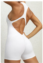 Women Yoga V Backless Jumpsuit Workout Bodysuit Sleeveless Gym Bodycon Sportswear Fitness Yoga Suit One Piece Outfit