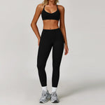 2/3PCS Yoga Suit Women Tracksuits Gym Clothes Workout Flared Pants Zipper Long SleeveAthletic Wear Female Sports Yoga Clothing