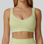 Breathable Sports Bra Women Shockproof Fitness Tops Push Up Gym Crop Top Brassiere Sport Bras Gym Workout Top Summer Yoga Bra