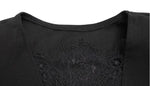 Ahagaga Eelgant Lace Women's Dress Patchwork Long Sleeves Autumn Party Slim Fit Sheath Velvet Sexy Split Trend Female Vestidos