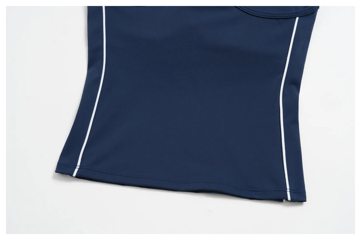 Women's 2 Piece Yoga Set Summer Brushed Color-Block Slim Sports Tank Top High Waist Pants Gym Running Fitness Suits Tracksuit