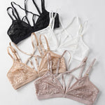 Sexy Leopard Print Jacquard Mesh Bra Ultra-Thin Comfortable Underwear No Padding Lingerie Bra Sexy Unlined Bralette