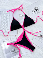 Zebra Print Halter micro Bikini 2025 women Bandeau String Swimsuit Female swimwear Neon Shiny bikini set Leopard Bathing Suit