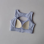 Women's U-Neck Back Hollow Integrated Shock-Absorbing Sports Bra Breathable Fitness Yoga Vest Underwear for Yoga And Fitness