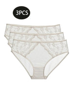 Hip-Hugging Panties, Feminine Butt-Lifting Briefs, Mid-Waist Ultra-Thin Lace Panties, Sexy Hollow-Out Panties