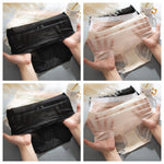 4Pcs/Set Women Ice Silky Panties Soft Briefs Seamless Underwear Summer Sexy Lingerie Female Underpants Low Rise Panties M-XL