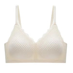 New Top Lace Seamless Women's Underwear Small Chest Gathered Non-slip No Steel Ring Sexy Sling Beautiful Back Bra Thin Section