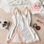 Two-piece lace patchwork women's Nightdress sexy and comfortable pajama set for women