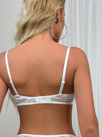 U-shaped push-up bra Women's adjustable soft underwire thin cup plus size bra big breasts small
