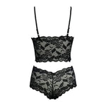2026 Sexy Lace Flower Printed Lingerie Set for Women Thin Adjustable Shoulder Strap Triangle Cup Bralette And Underwear Suit