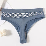 3Pcs/Set Sexy High Rise Panties Women Thongs Comfort G-String Underwear Sexy Lingerie Hollow Bottoms Female Underpants M-L