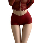 Women's Boyshort Panties Full Coverage Cotton Boxer Briefs Seamless Stretch Underwear Panties for Daily Wear