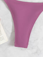 DEKA New Sexy One-shoulder Bikini Female Thong Swimsuit Women Diamond Swimwear Two-pieces Bikini Set Bather Bathing Suit Swim