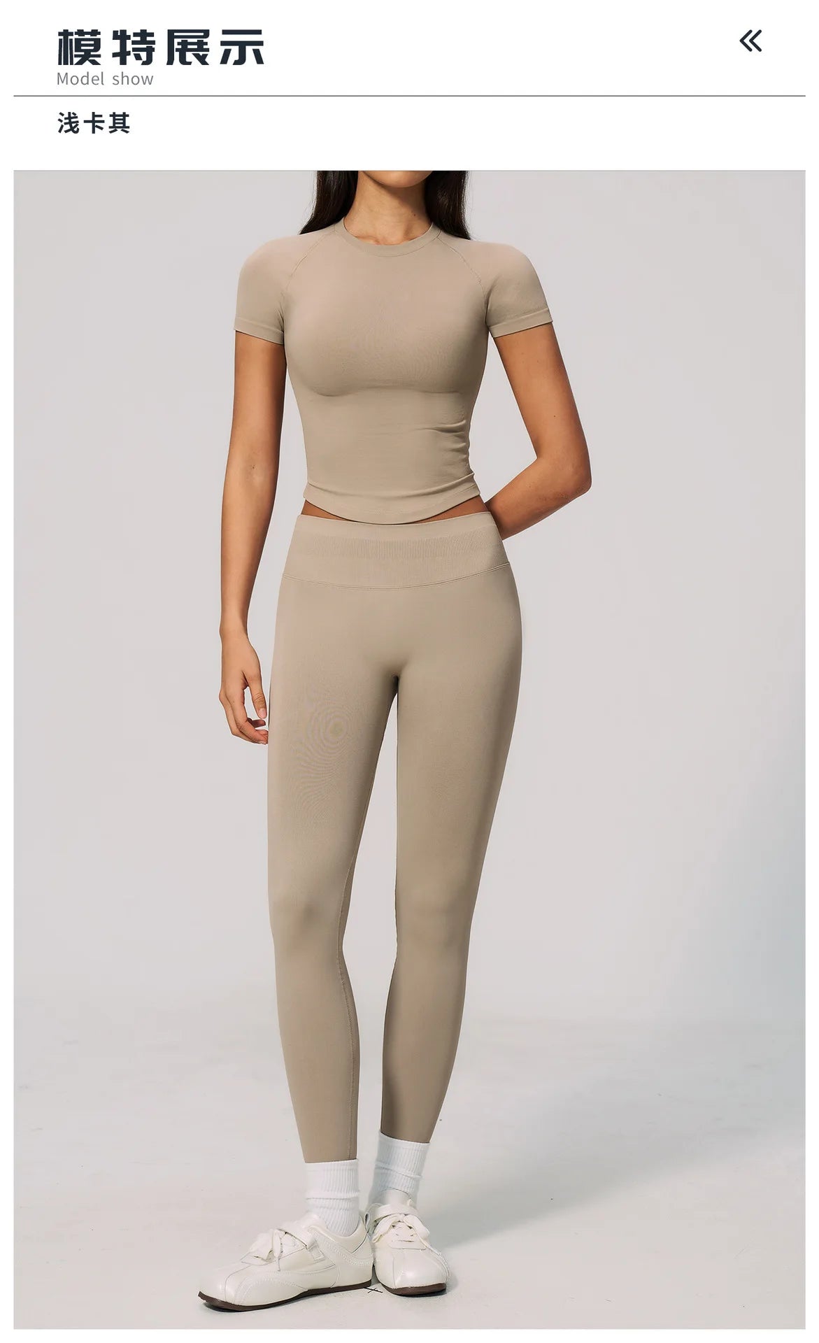 2PCS Women's Tracksuit Seamless Yoga Set Short Sleeve O Neck Workout T Shirts Fitness Suit Tight Hip Lifting Leggings Gym Sets