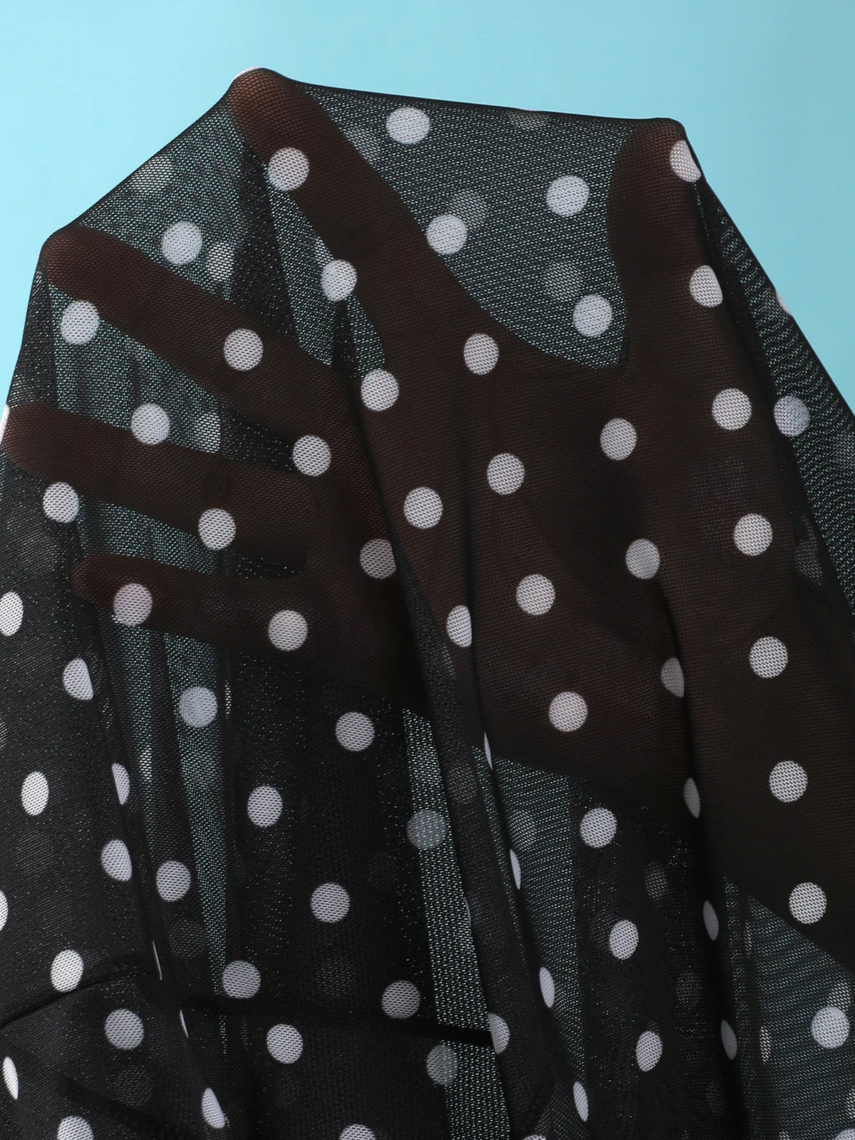 Polka Dots with Mesh Skirt Halter Shell Bikini Women Swimwear Female Swimsuit Three-pieces Bikini Set Bather Bathing Suit Swim