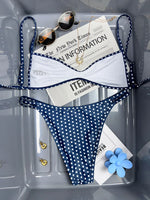 New Flowers Printed High Leg Cut Bikini Female Swimsuit Women Swimwear Two-Pieces Bikini Set Bather Bathing Suit Swim