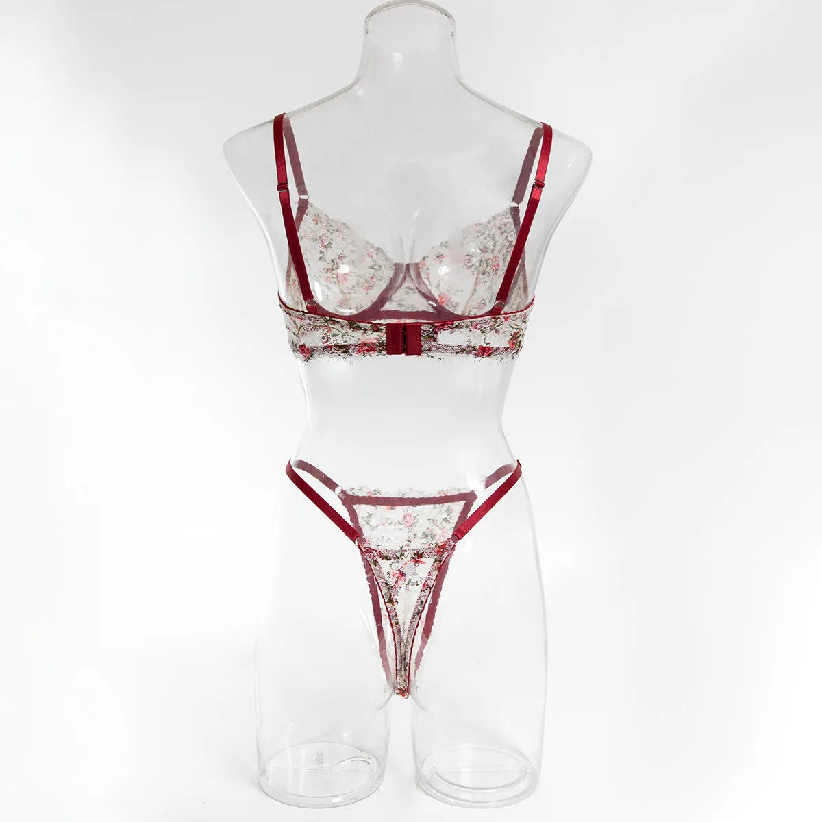French retro lace underwear set sexy push-up bra erotic underwear