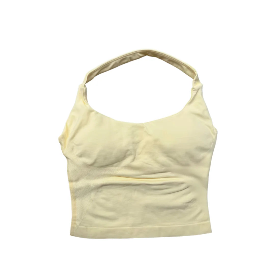 DFTLF Sports Halter Top Gym Vest Woman Backless Tank Tops Push Up Sport Bra Running Vest Workout Top Activewear Yoga Clothing