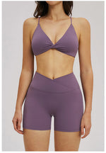 Women 2 Piece Gym Workout Set Female Bra Yoga Shorts Vest Fitness Wear Quick-DrySports Bra Suits Sportswear Tracksuit Outfits