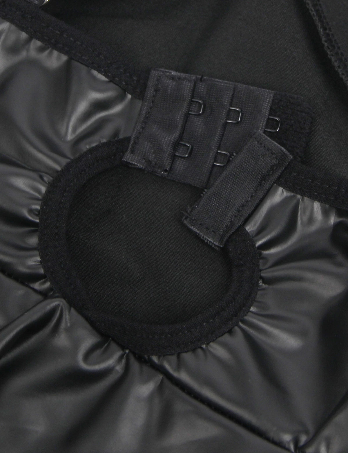 Gift Box + Black PU leather Suspender Sexy Nightdress