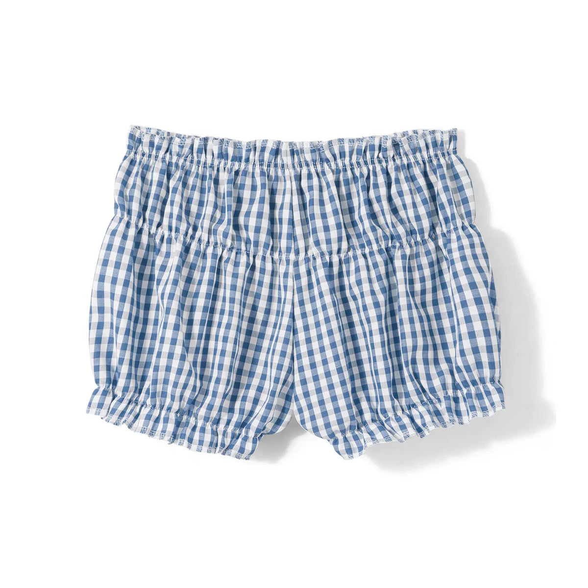 Women Summer Ruffle Shorts Casual Plaid Print Elastic Waist Short Pants for Beach Nightclub Bloomers Streetwear