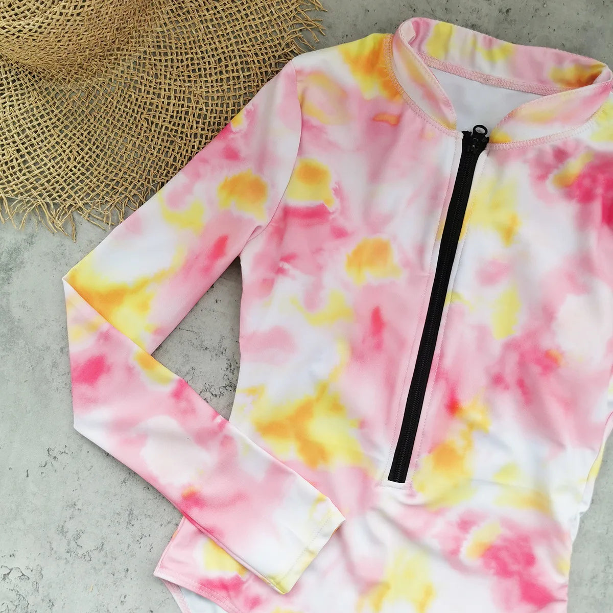 Long Sleeve Swimsuit Women Swimwear 2026 Sexy Bikinis Female Biquini Patchwork Swim Suits Print Surf Bodysuit Beachwear