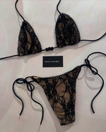 Micro Bikini Sexy Swimsuits For Women 2025 Swimwear Lace Brazilian Bikini Set Thong Biquini Swim Suits Solid Beachwear Female
