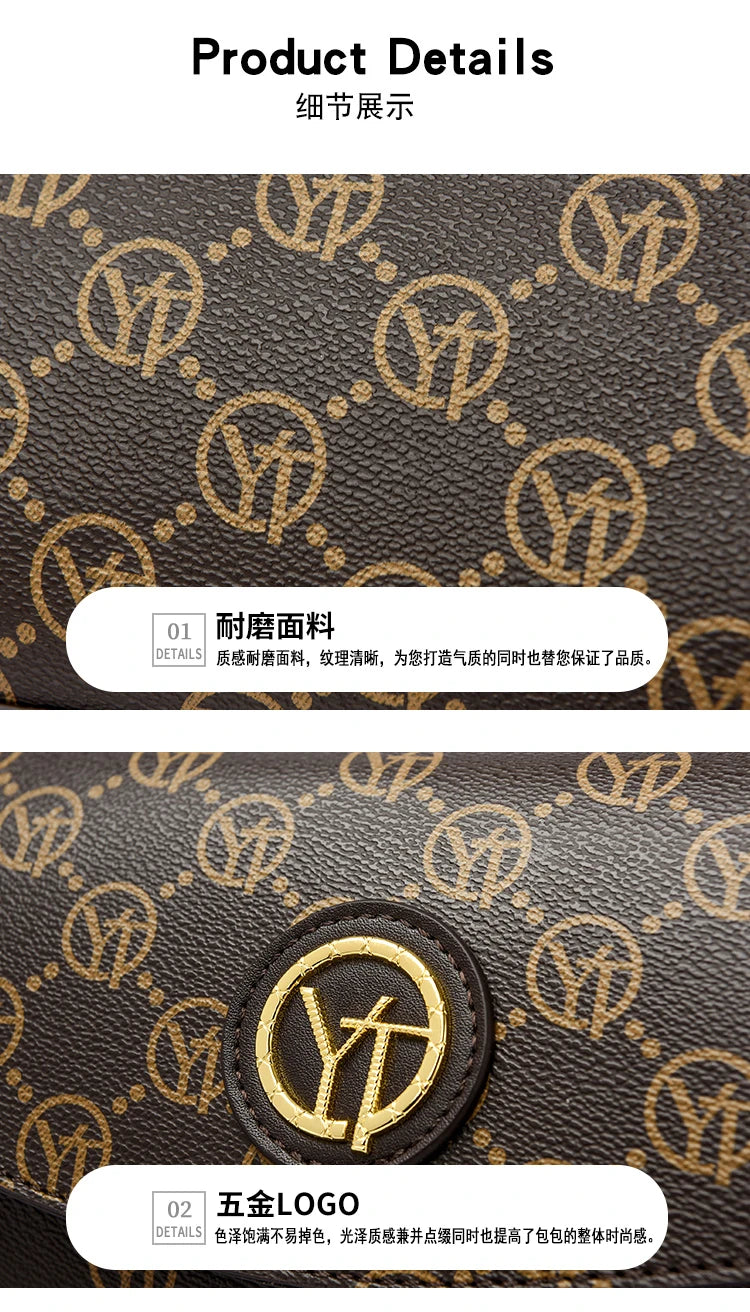 New Fashion Luxury Brand Women's Shoulder Bag High Quality Lady Crossbody Bag Round Women's Wallet Waterproof Women's Handbags