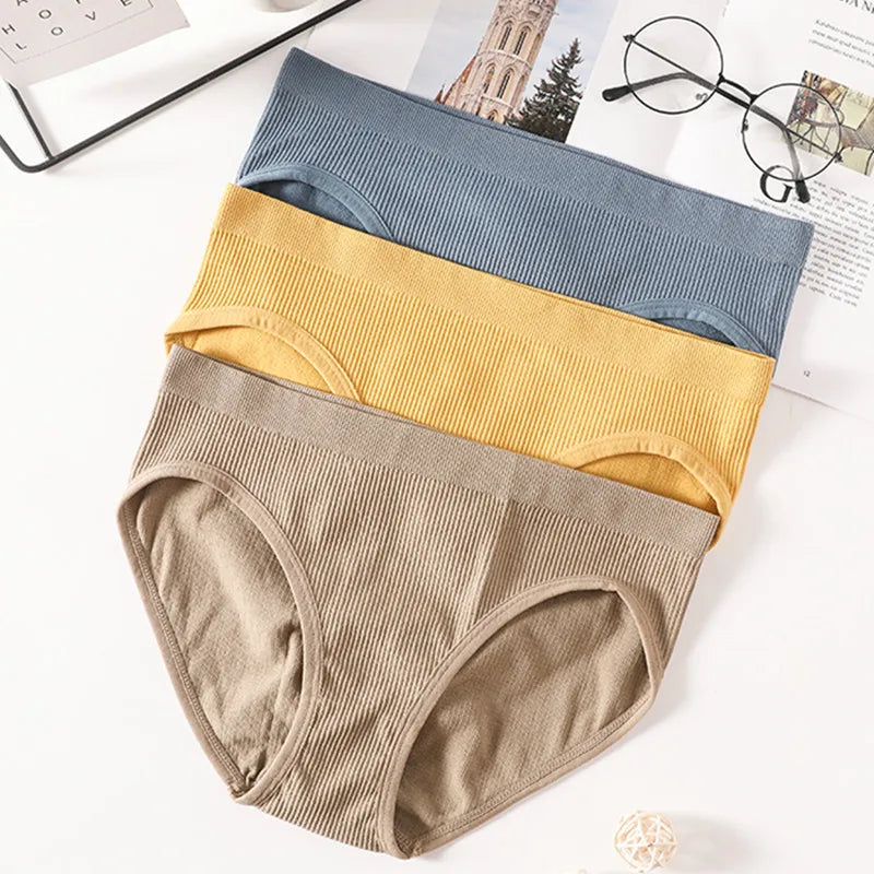 Women's Panties Low Rise Briefs Seamless Underwear Female Underpants Lingerie Sexy Ladies Panties M-L Comfort Intimate