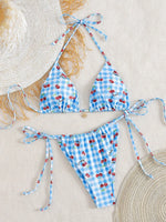 Sexy Micro Bikini Women Swimsuit Trend Two-piece Thong Bikini Set Lace Up Beach Wear Female Swimwear for Woman Bathing Suit