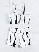 Drawstring Front Shorts Bikinis 2024 High Waist Swimsuit Women Swimwear Female Bathers Bathing Swimming Swim Suit Beachwear