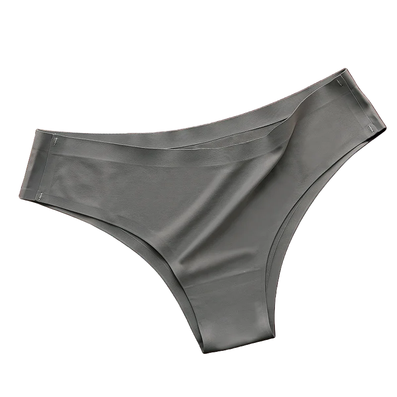 4Pcs/Set Women Ice Silk Panties Low Rise Briefs Soft Brazilian Panties Smooth Underwear Stretch Underpants Sexy Lingerie M-XL