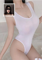 Sexy Cow Print Lingerie Set - Cute & Playful One-Piece Bodysuit, Tight Fitted Pajamas for Bedroom Role Play
