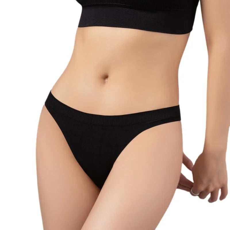 1 Pack Women Seamless Briefs Brazilian Panties Soft Cotton Gusset Sexy Lingerie Ladies Comfort Stretchy Underwear M-L