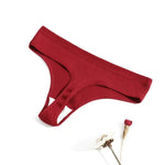 1PC Cotton Panties Sexy Low Waist Thongs Women G-string Female Underpants Solid Color Comfortable Girls Lingerie M-XXL