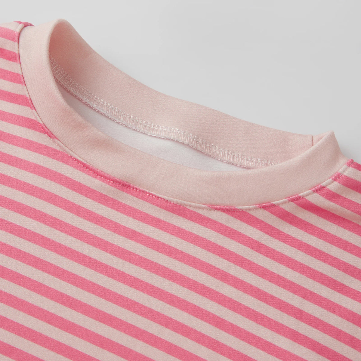 Spring Autumn Casual Loose Tops for Women Long Sleeve Round Neck Loose Fit Striped Print T-shirts