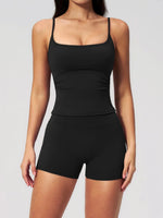 2 Piece Shaved Yoga Sets Women Hip Lifting Shorts Fitness Suit Outdoor Leisure Running Slimming Sports Vest Workout Tracksuit