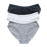 3Pcs/Set Women Lace Briefs Female Underpants Solid Color Pantys M-XL Soft Underwear Sexy Lingerie Intimates Cotton Panties