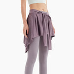 Women Tennis Self-Tie Sports Skirts Athletic Yoga Skirt Long Strap Hip Covering Fitness Wrap Cover Up Anti Glare Ballet Skirt
