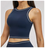 High Strength Sports Bra Anti-Sweat Fitness Top Women Yoga Bra Shockproof Crop Top Push Up Summer Sport Bra Gym Vest Workout Top