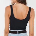 Women Crop Top Seamless Underwear Ribbed Bralette O Neck Bra Tops Female Bra Crop Top Fashion Tanks Top Streetwear Camisole