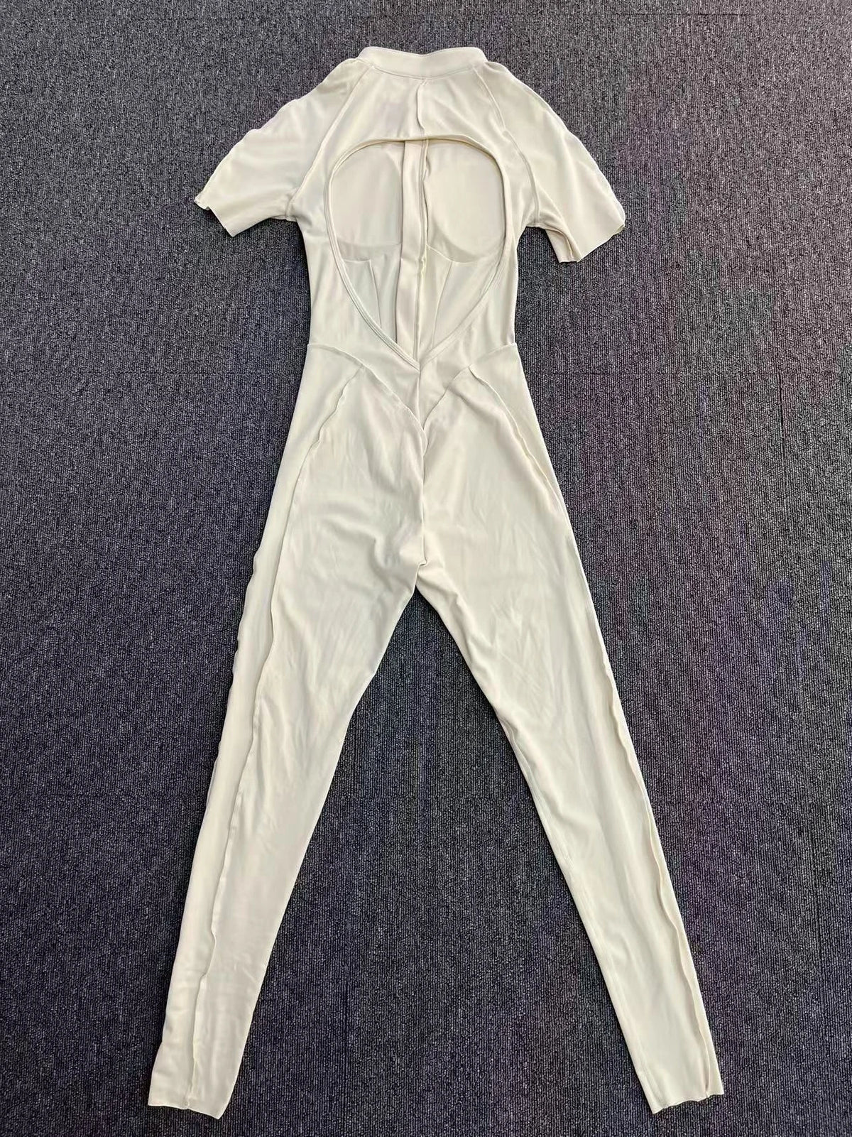 With Zipper Hollow Back Yoga Jumpsuit Sportswear Women Gym Clothes Running Fitness Yoga Backless Bodysuit