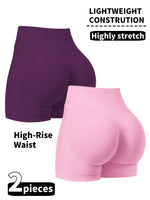 Seamless Hip Hugging Fitness Shorts, Internet Famous Sports Three Part Pants, High Waisted and High Stretch Peach Hip Pants for