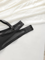 High Quality New Sexy Underwear For Women's Lace Transparent Hollow 3/4 Bra Gathering Steel Ring Push Up Underwear Set HR2634