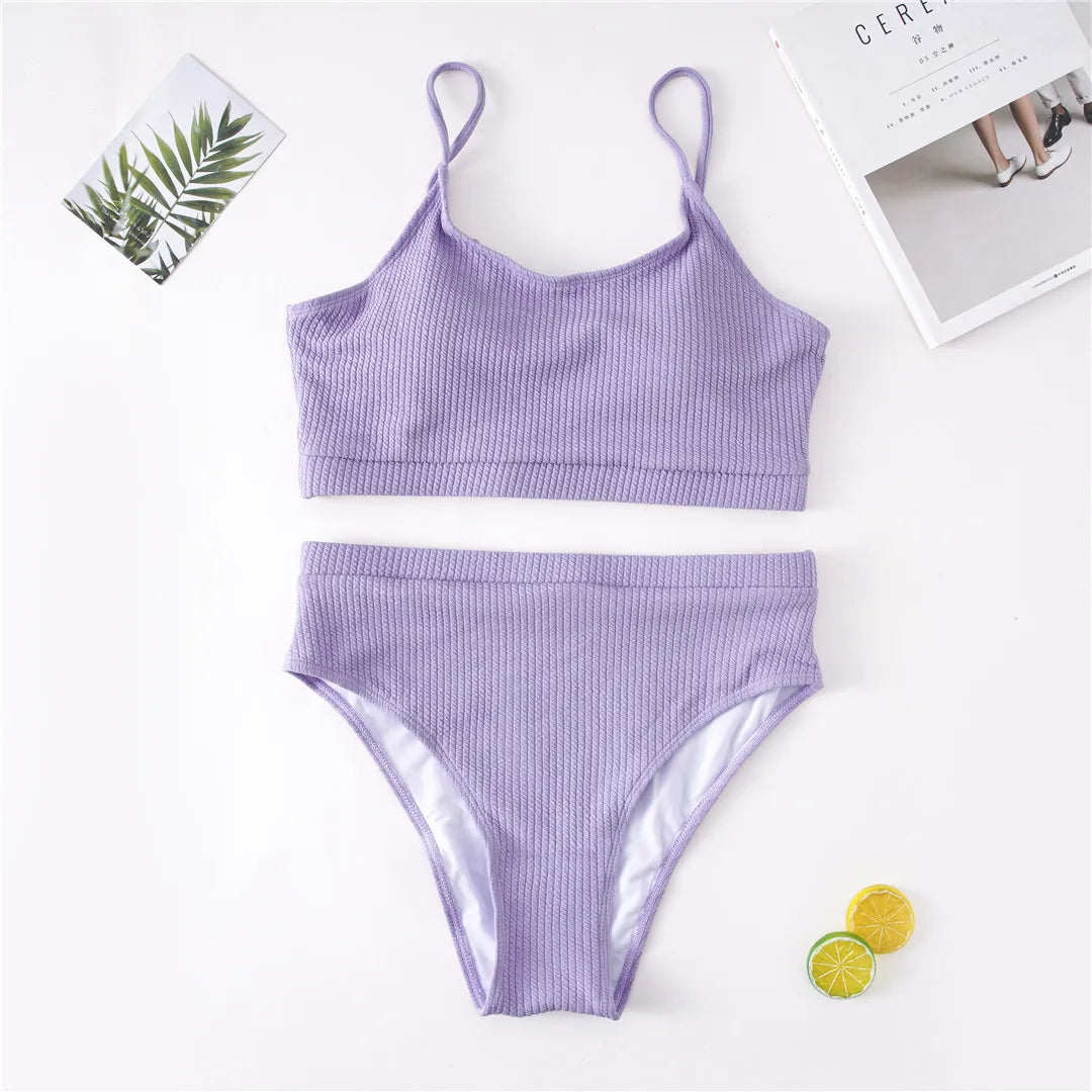 0XL - 4XL 7 Colors Bikini Plus Size Large Size Swimwear Women Swimsuit Female Two-Pieces Bikini Set Bather Bathing Suit V3774B