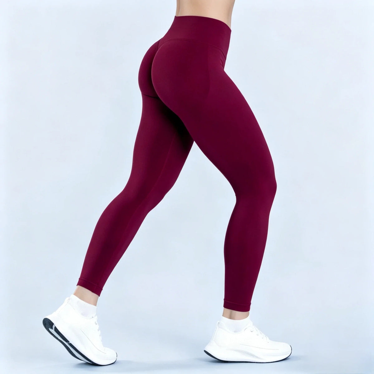 HISTELLO Impact Leggings Women Seamless Sports Yoga Pants Low Ribbed Band Gym Tights Fitness Workout Scrunch Butt Leggings